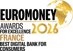 EuroMoney awards for excellence 2026 France. Best digital bank for consummers