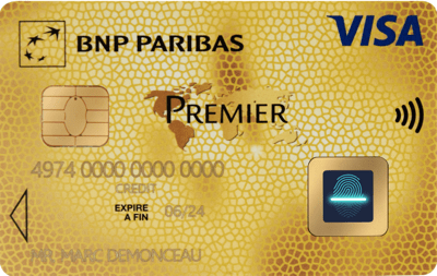 carte biométrique Visa Premier